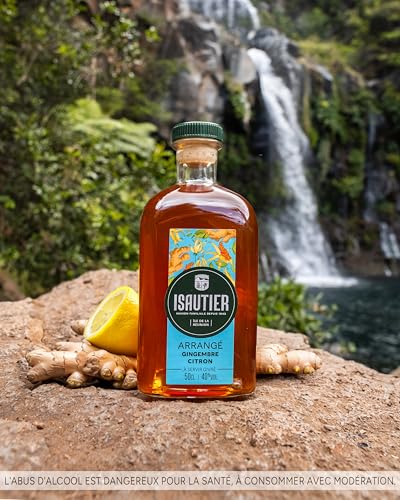 Detalle 2 de Isautier - Rhum Arrangé Gingembre Citron, Île de la Réunion, 40° (0,5 L)