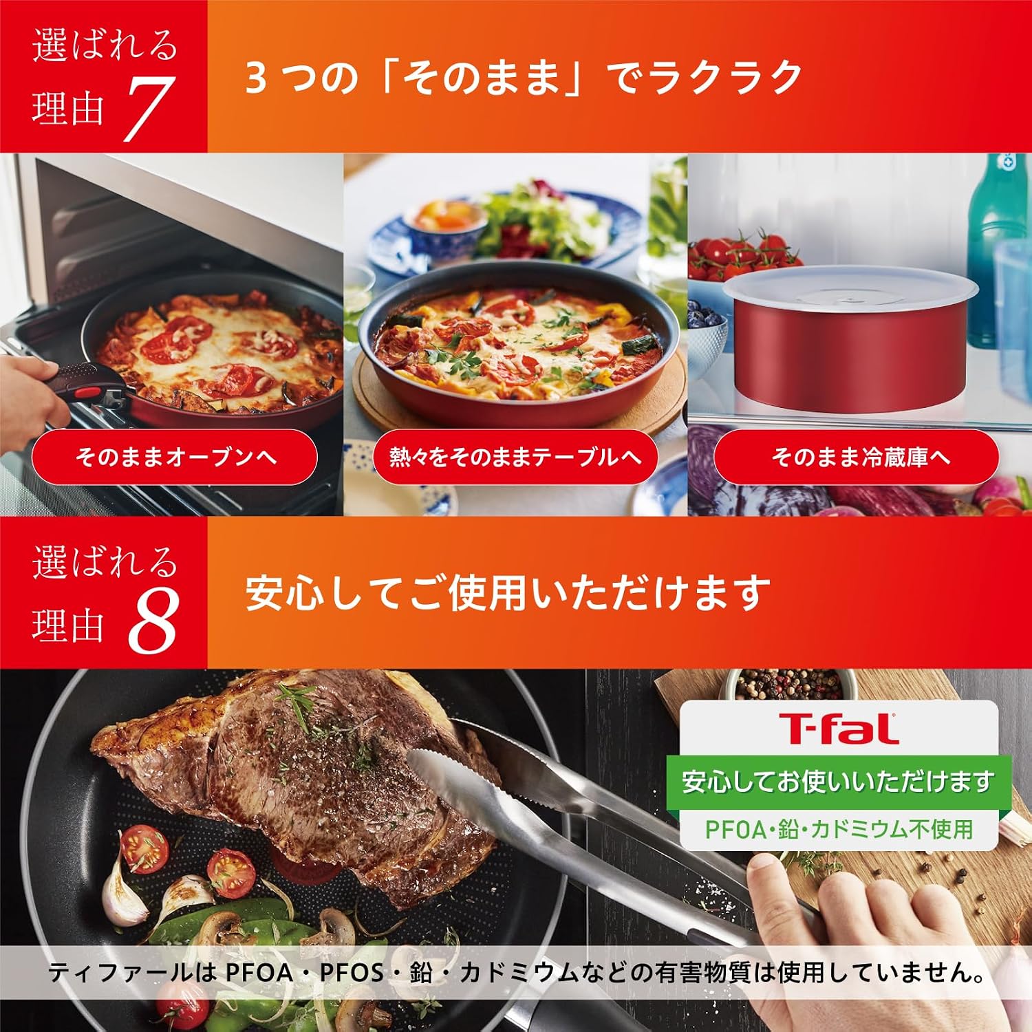 Detalle 2 de ティファール インジニオ・ネオ フレンチロースト L16699 取っ手が取れる9点セット