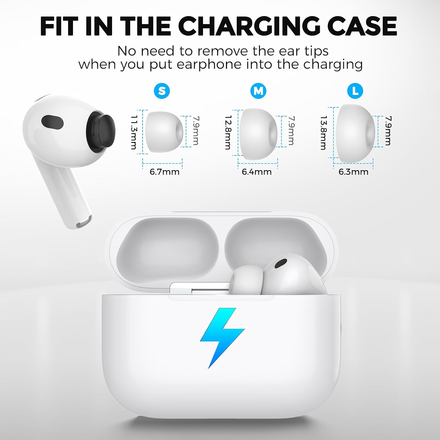 Thumbnail 4 de AhaStyle Silikon-Ohrstöpsel für AirPods Pro 3 (2025) – 6 Paar Ersatzaufsätze inkl. Aufbewahrungsbox