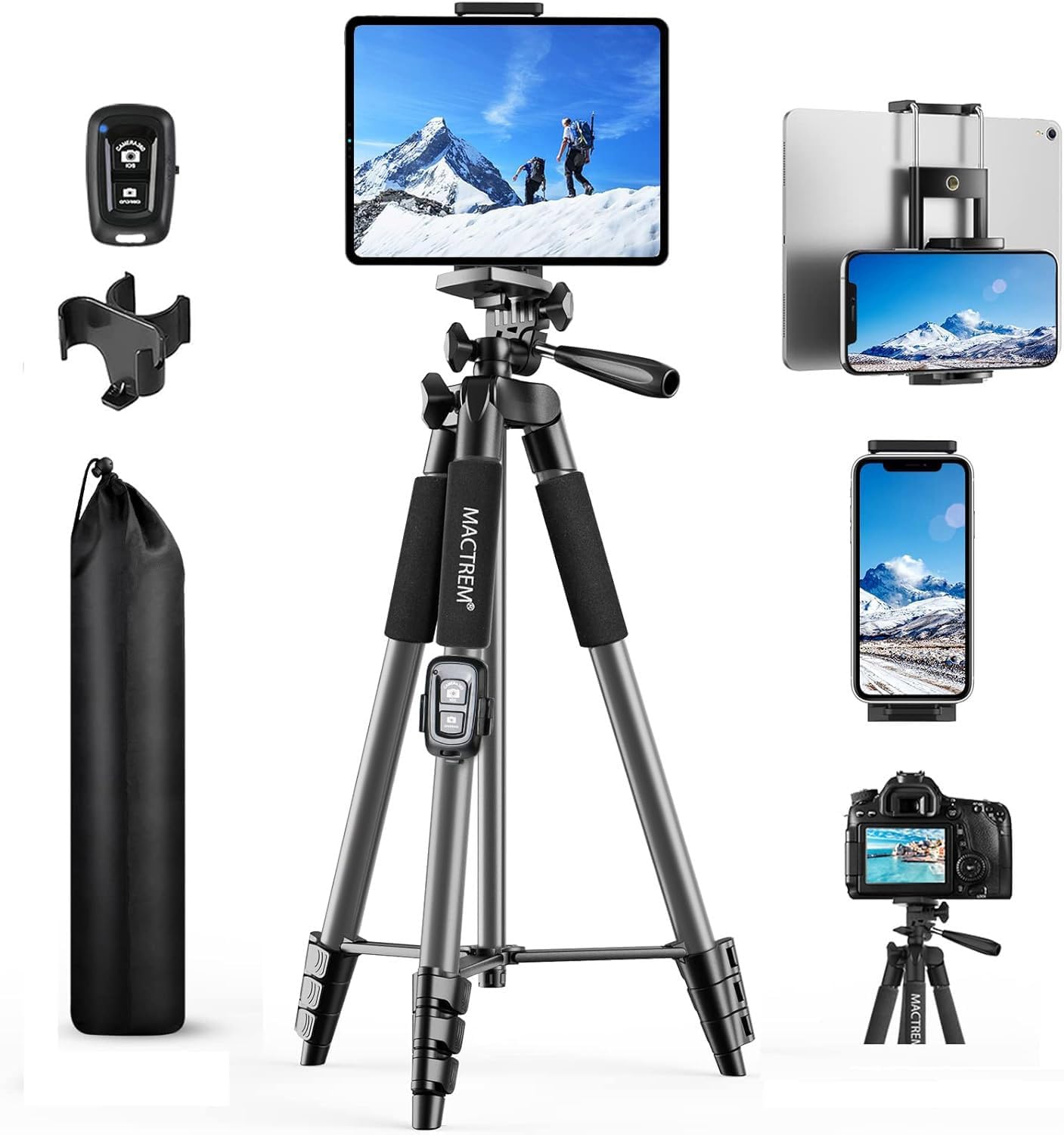 Thumbnail 6 de Phone Tripod 165cm lightweight tripod