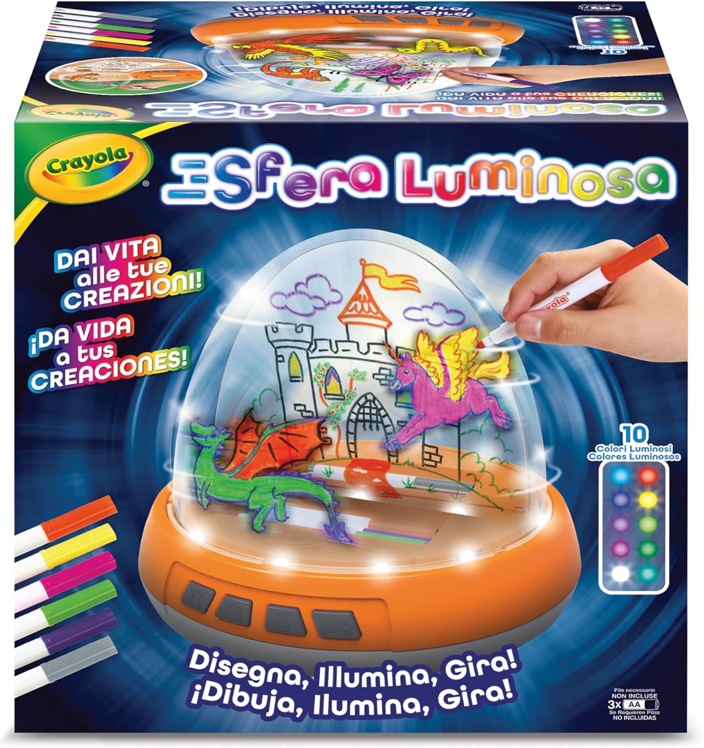 Thumbnail 2 de CRAYOLA Esfera Luminosa Creativa con Luces y Movimiento