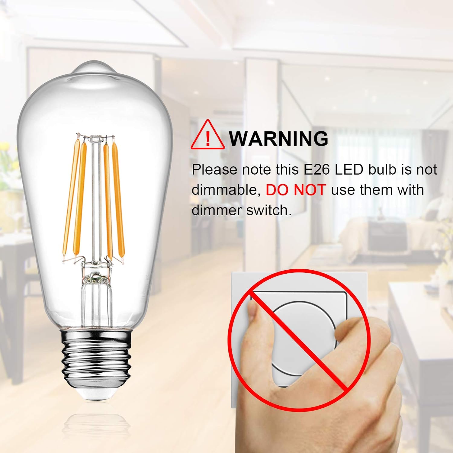 Detalle de Ascher LED Edison Bulbs 6W