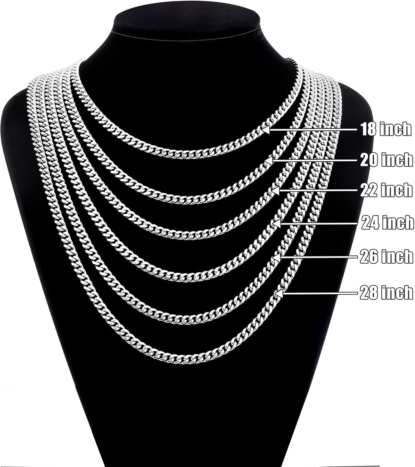 Thumbnail 5 de Rajputana S925 Cuban chain 4mm, 16–28 inch