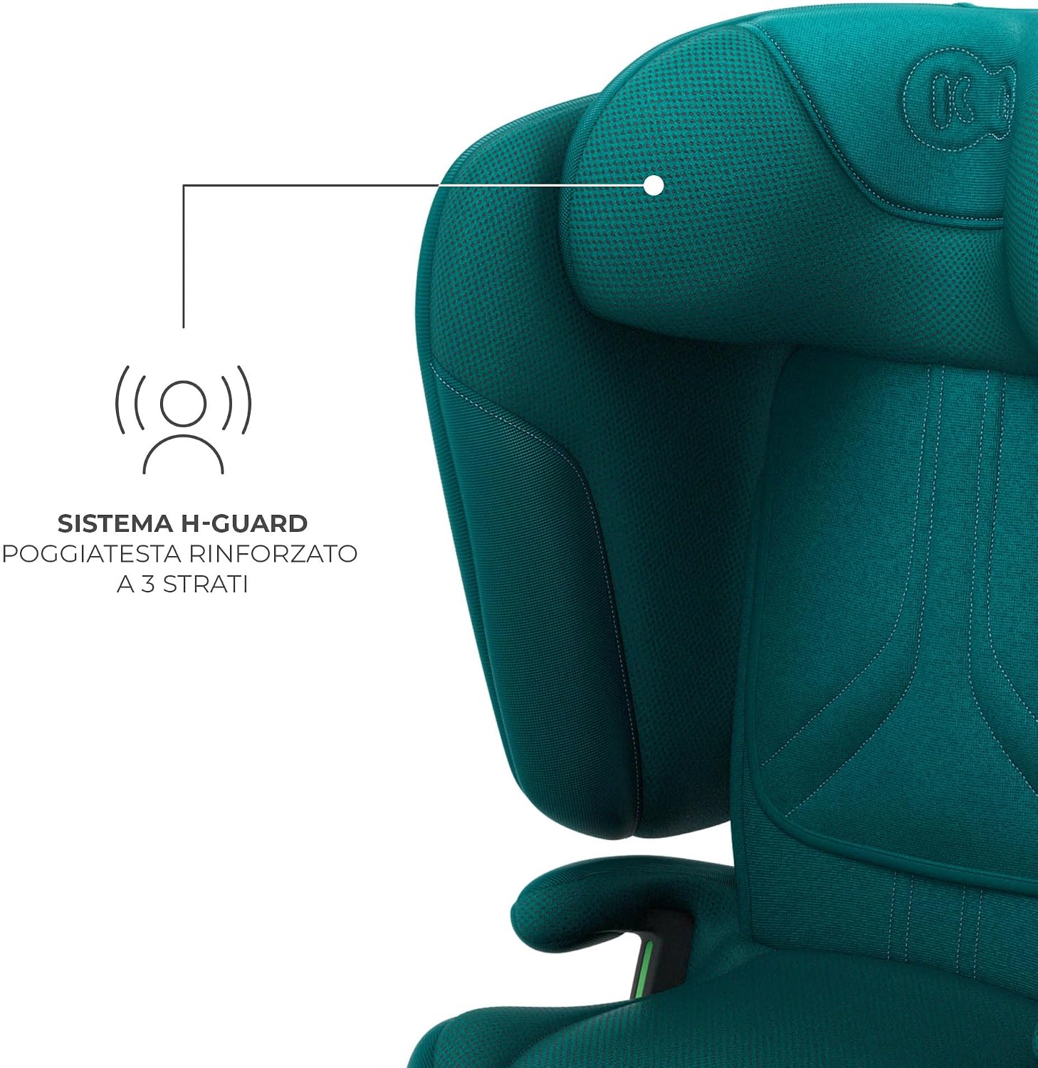 Detalle 2 de Kinderkraft UNITY 2 i-Size: Seggiolino auto pieghevole 100–150 cm, comfort, protezione e praticità