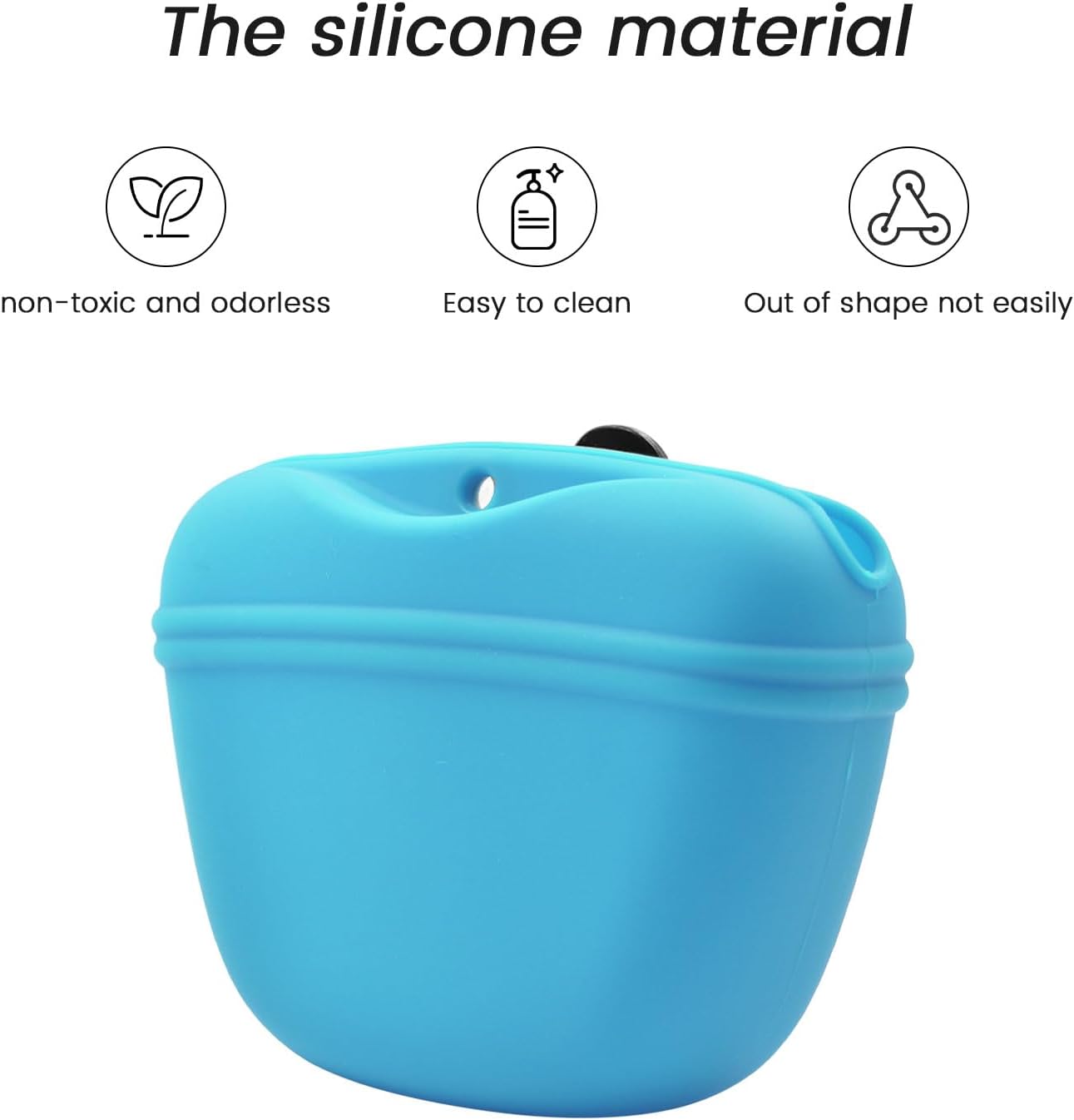 Detalle de AUDWUD Silicone Dog Treat Pouch clip on