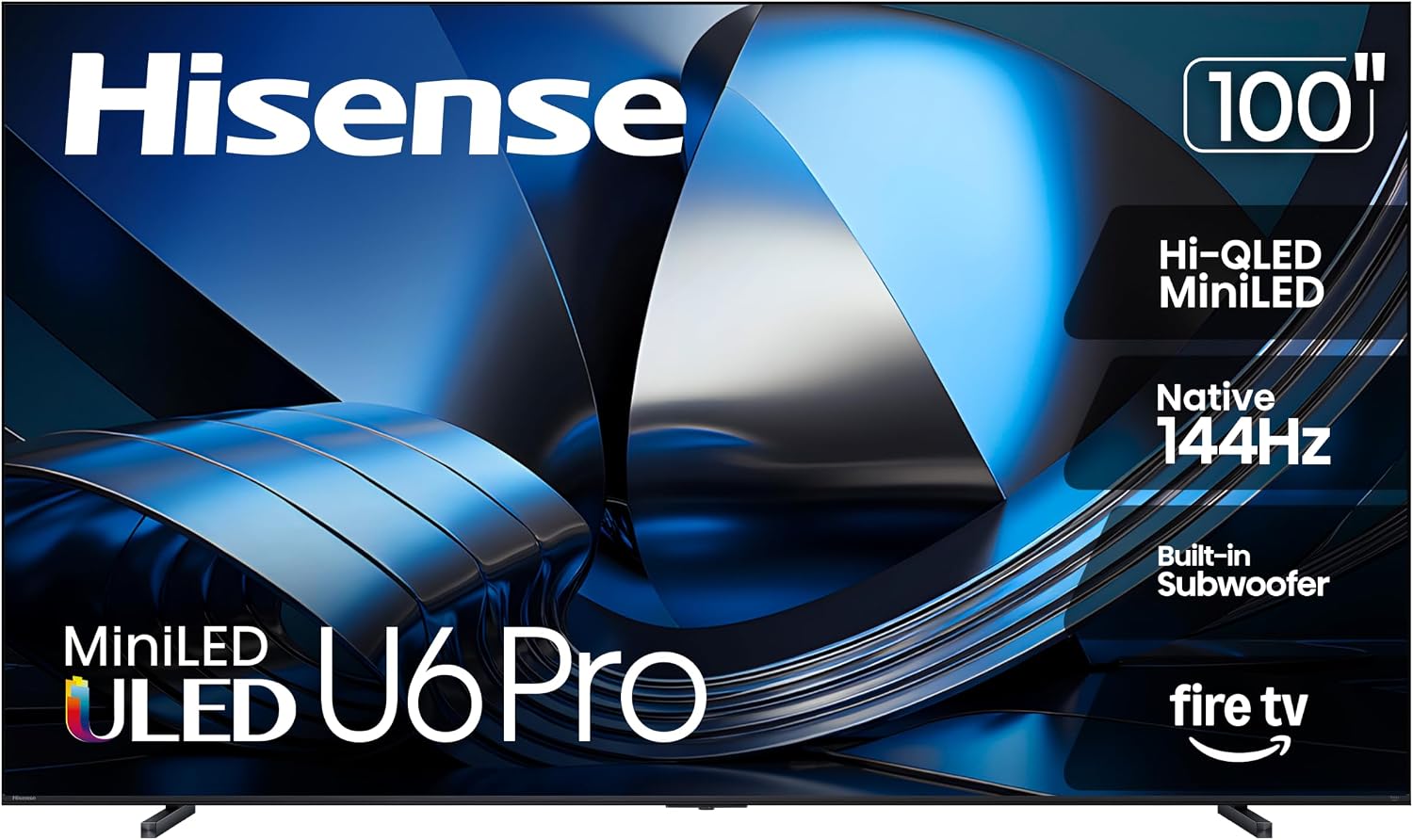 Detalle de Hisense 100U6SF Pro 100-Inch Mini-LED 4K Fire TV, Native 144Hz