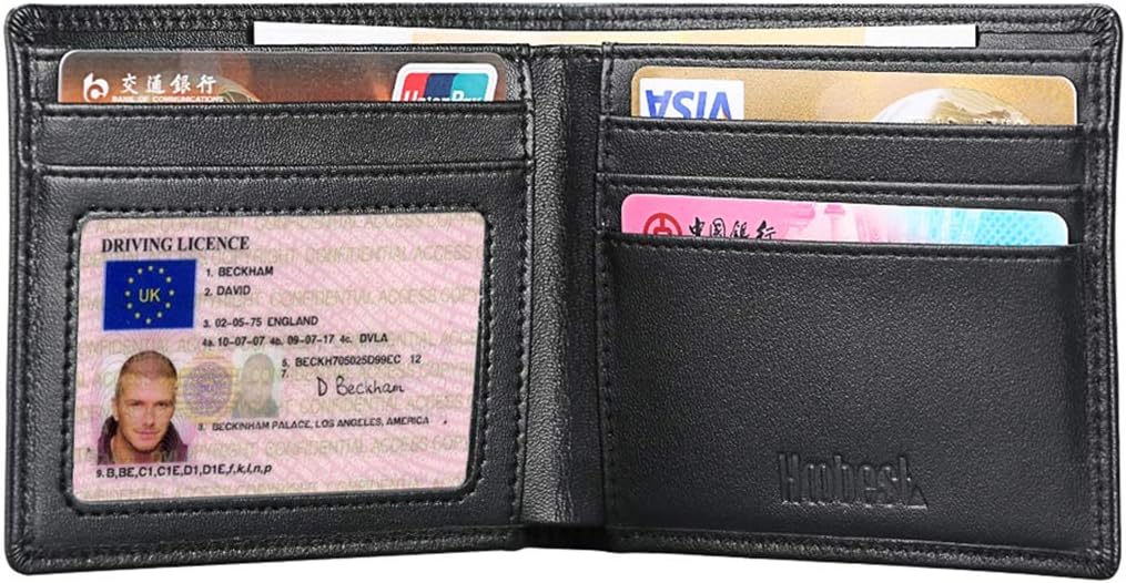 Detalle de Hoobest RFID Blocking Genuine Leather Wallet
