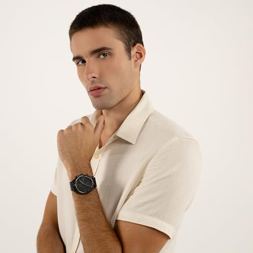 Detalle 1 de Calvin Klein 25200359 Impact, reloj multifunción de cuarzo con esfera y correa negras