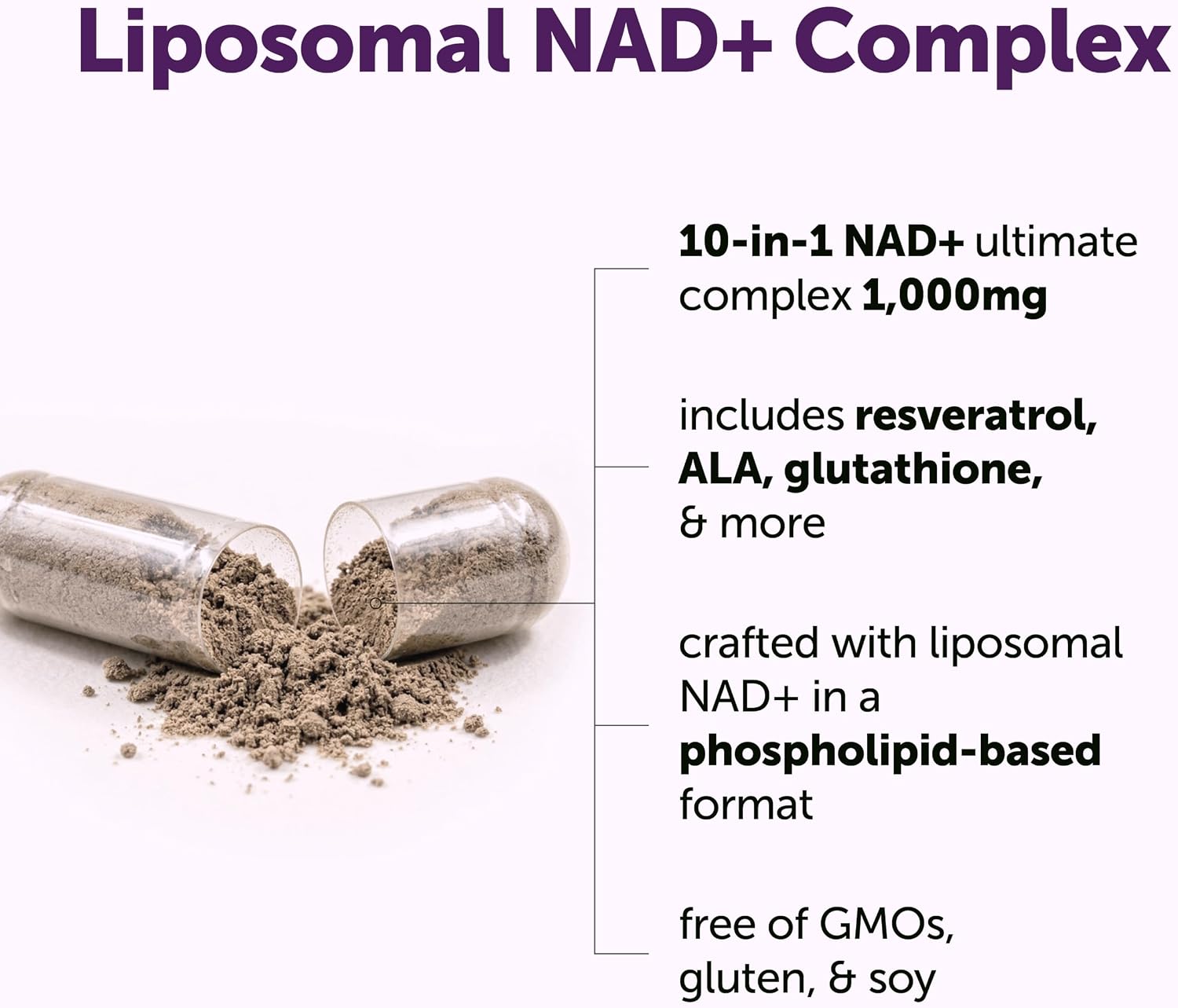Detalle de Micro Ingredients NAD+ Supplement 1,000 mg