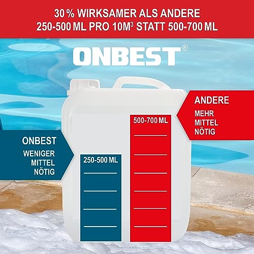 Thumbnail 3 de ONBEST Effektiver Pool-Winterschutz: Flüssiges Winterpflegemittel gegen Algen, Kalk & Verunreinigungen (3 L/5 L)