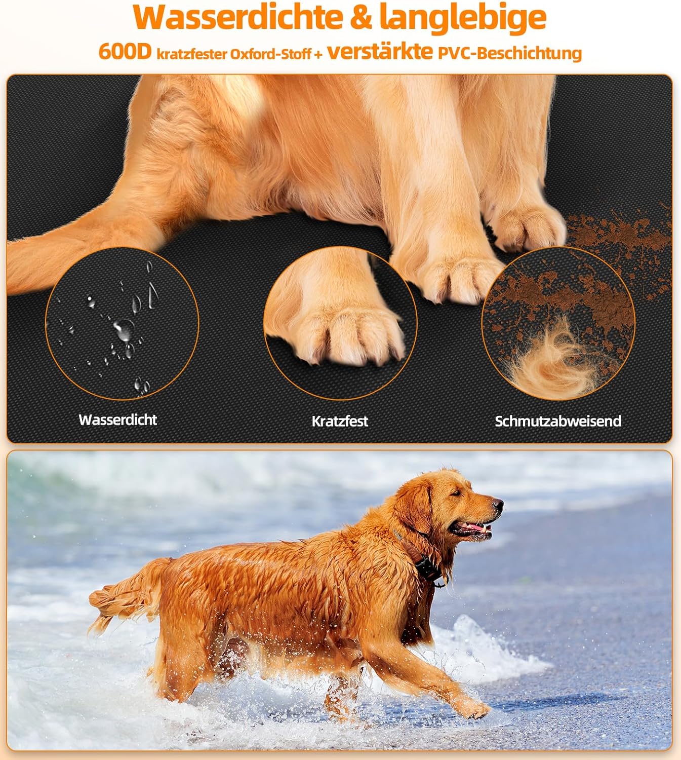 Thumbnail 2 de UPAWPIA Kofferraumschutz Hund 185×115 cm