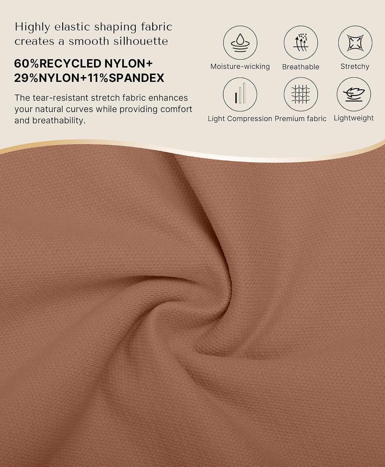 Detalle de SHAPELLX Shapewear Tummy Control Shorts for Women – Seamless High Waisted Body Shaper with 3D Butt Lift