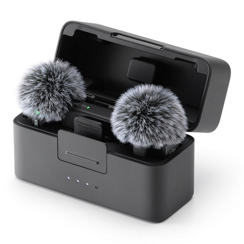 Detalle 2 de DJI Mic Mini 2 transmisores + receptor, estuche de carga