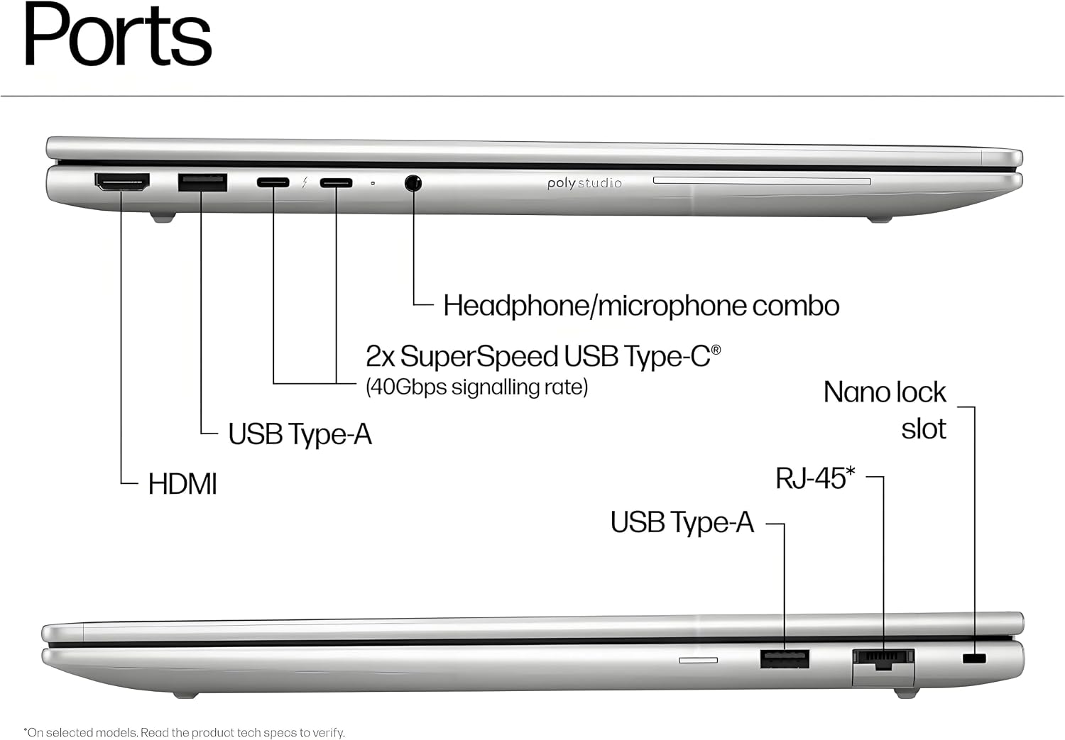 Detalle 2 de HP Business Laptop, EliteBook 6 G1a