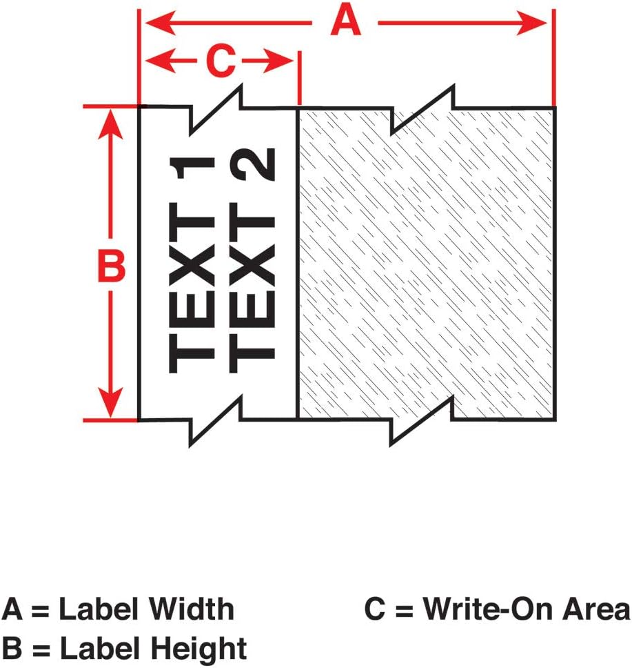 Detalle de Brady M21-1250-427 Self-Laminating Vinyl Labels for Brady M210 & M211 Label Printers