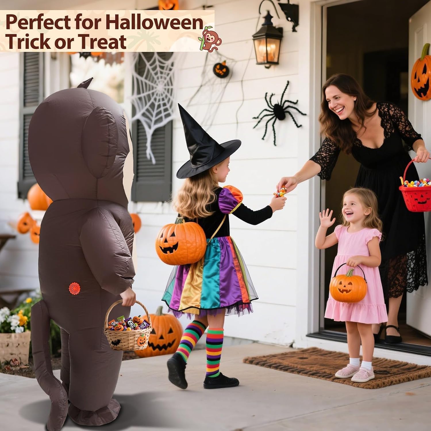 Detalle 1 de Camlinbo Inflatable Monkey Costume in Polyester