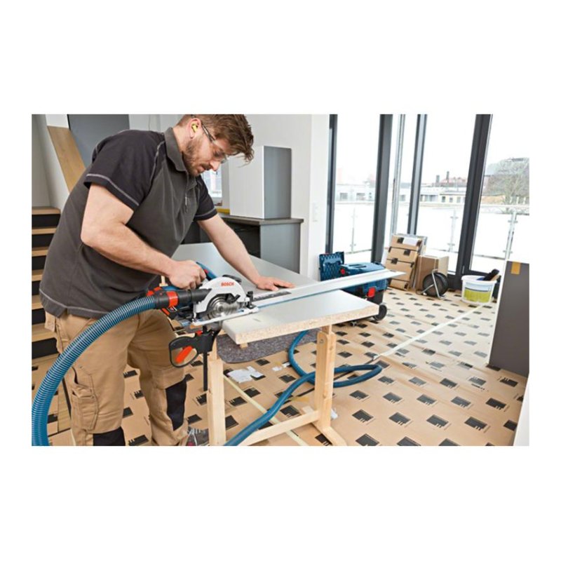 Detalle de Bosch GKS 18V-57 G Professional: sierra circular portátil sin cables, 16,5 cm, 3400 RPM