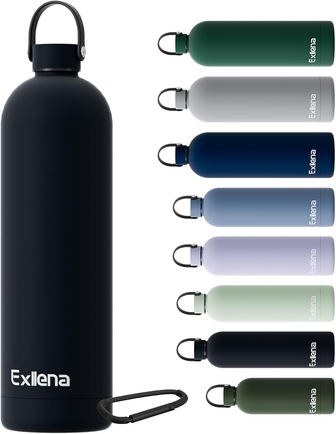 Detalle de Exllena 1.5 L insulated stainless steel water bottle 🚰