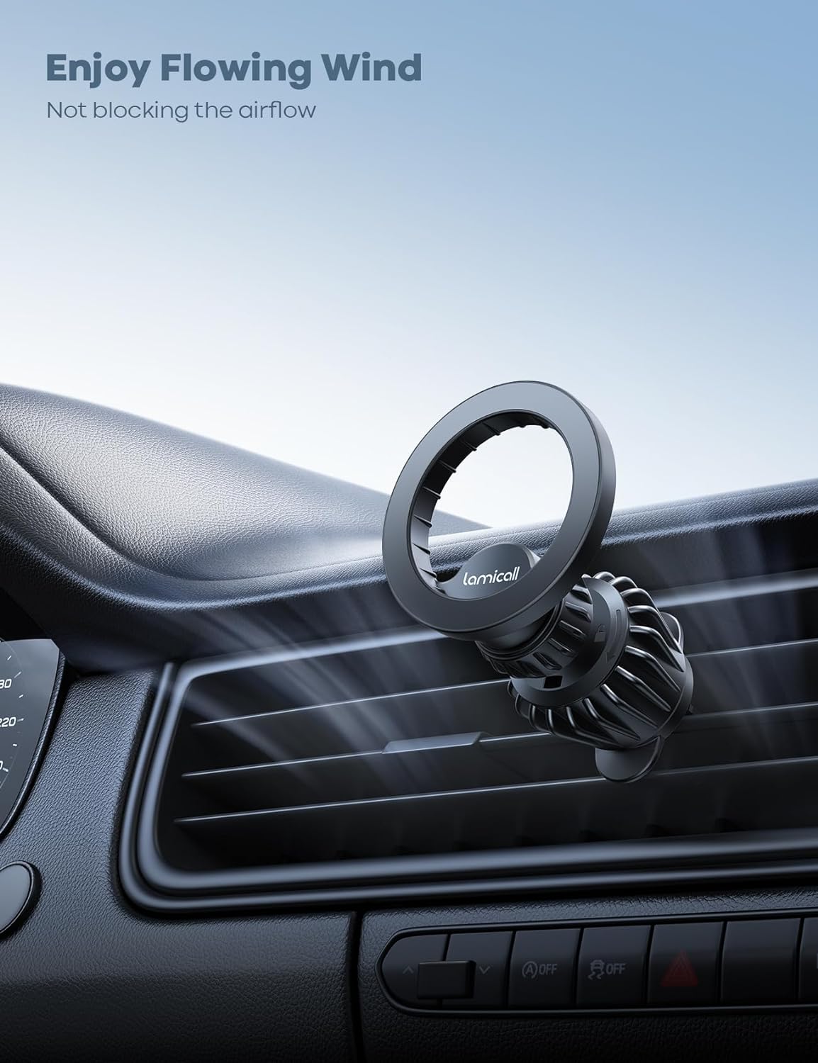 Thumbnail 5 de Lamicall MagSafe Car Mount 20‑magnet for iPhone