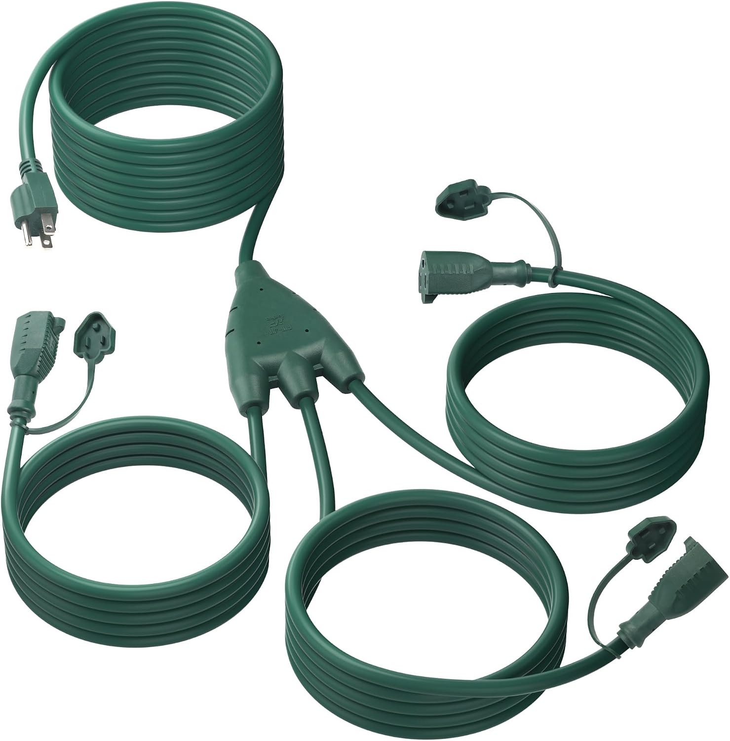 Detalle de BN-LINK SJTW Outdoor Extension Cord, 16/3, 36 ft, 3 Outlets