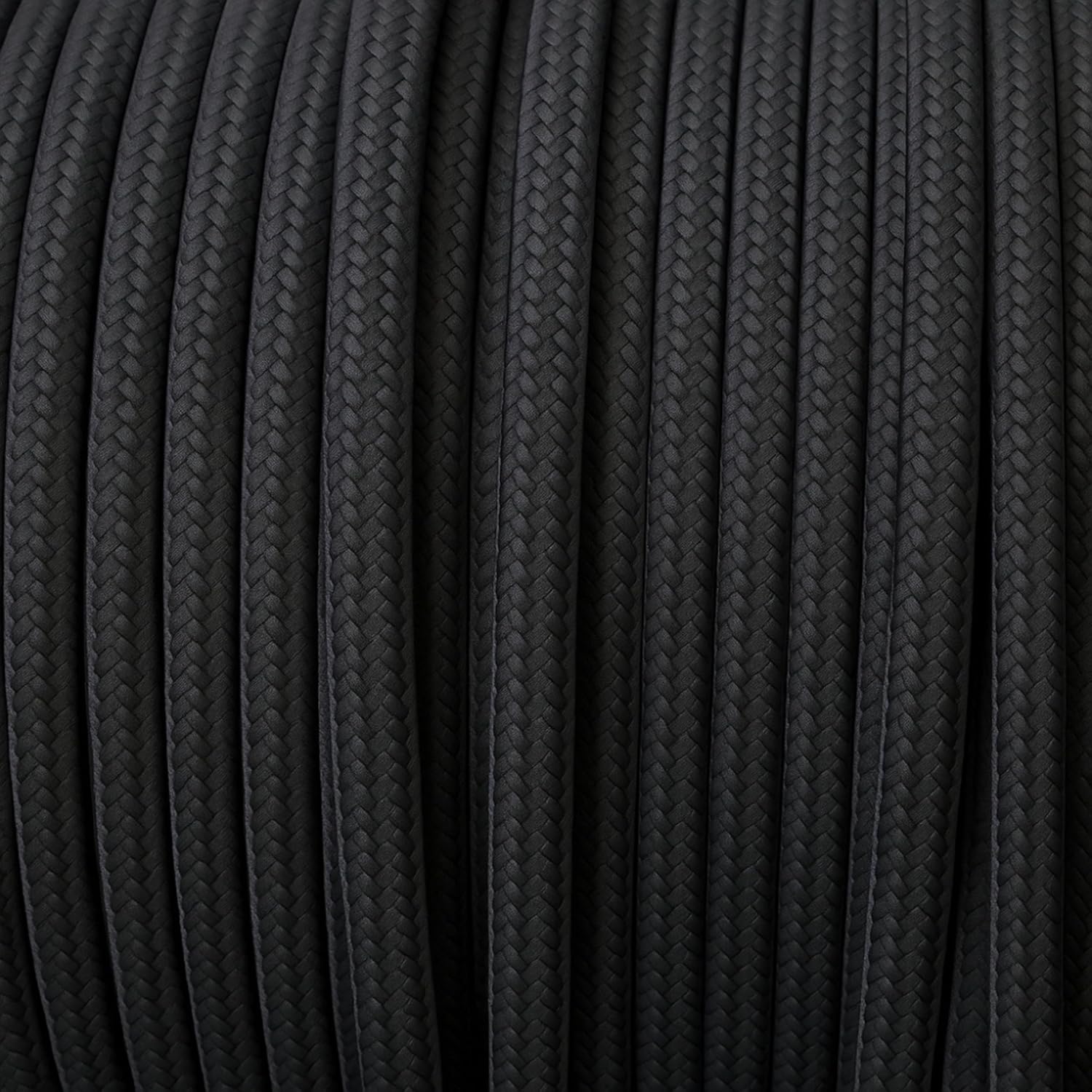 Thumbnail 1 de smartect Textilkabel Schwarz – Vintage Lampenkabel 10 Meter, 3-adrig (3 x 0,75 mm²) mit Stoffummantelung