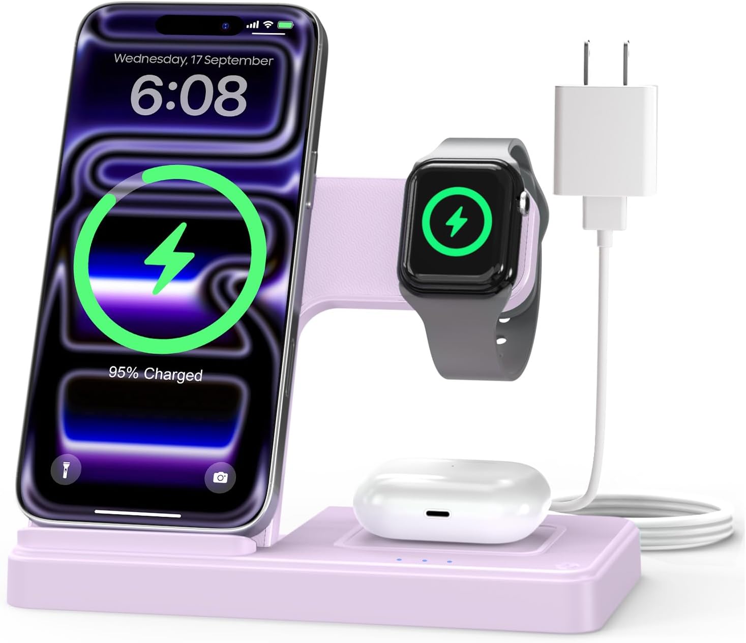 Detalle de GETPALS 3-in-1 Wireless Charger