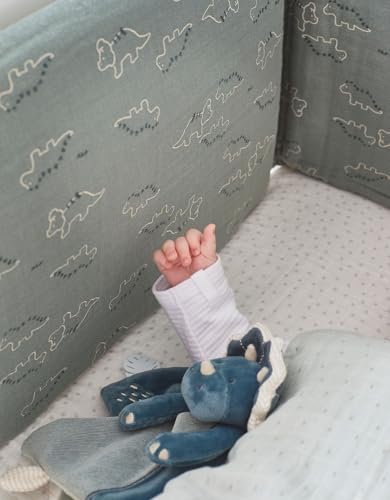 Detalle de NOUkies Doudou bébé et Enfant - Doudou Dinosaure Bleu Ops, éveil et sommeil – Marionnette neztroublant
