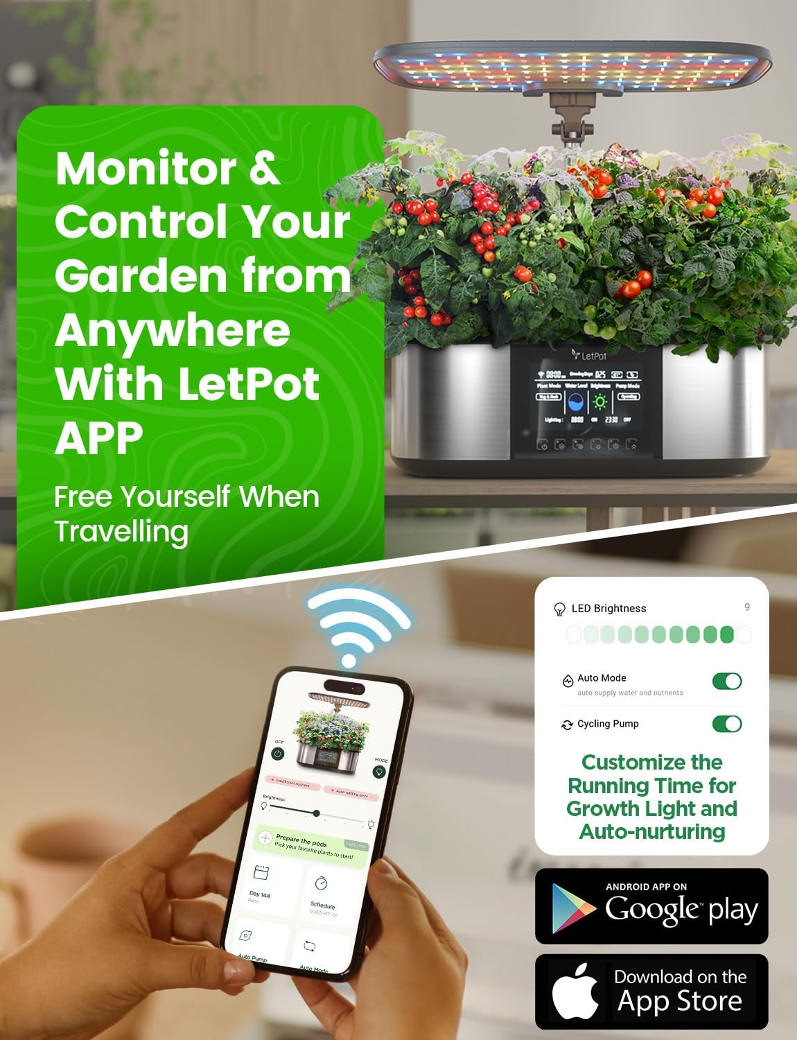 Thumbnail 2 de LetPot LPH-Max Hydroponics Growing System Kit, 21 Pods with APP & WiFi