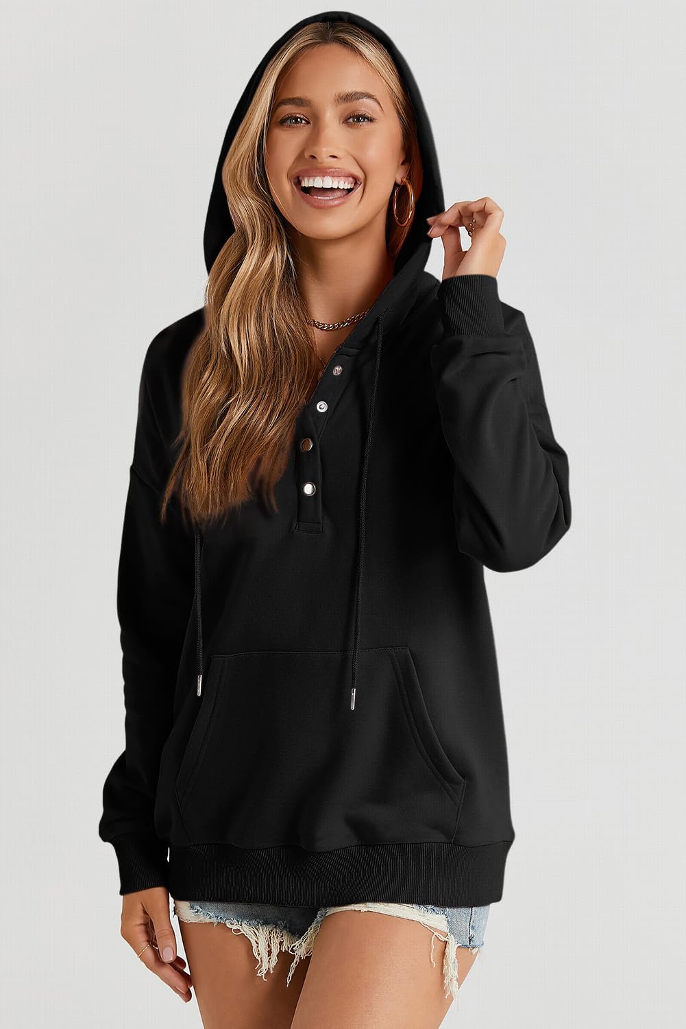 Detalle de Dokotoo Womens Hoodie 2025 V-neck