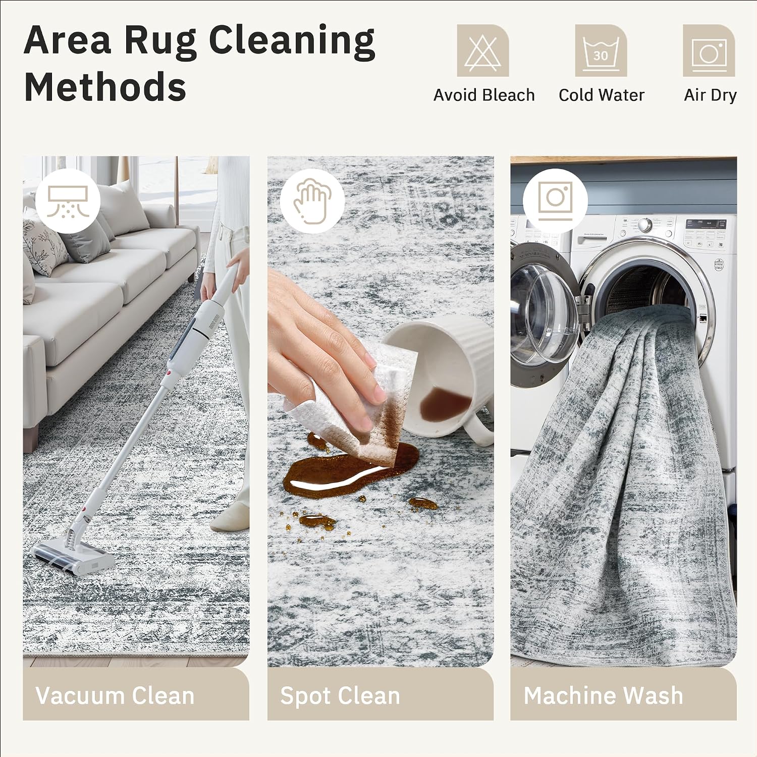 Thumbnail 5 de Soalmost 10x14 Low Pile Area Rug for Living Room