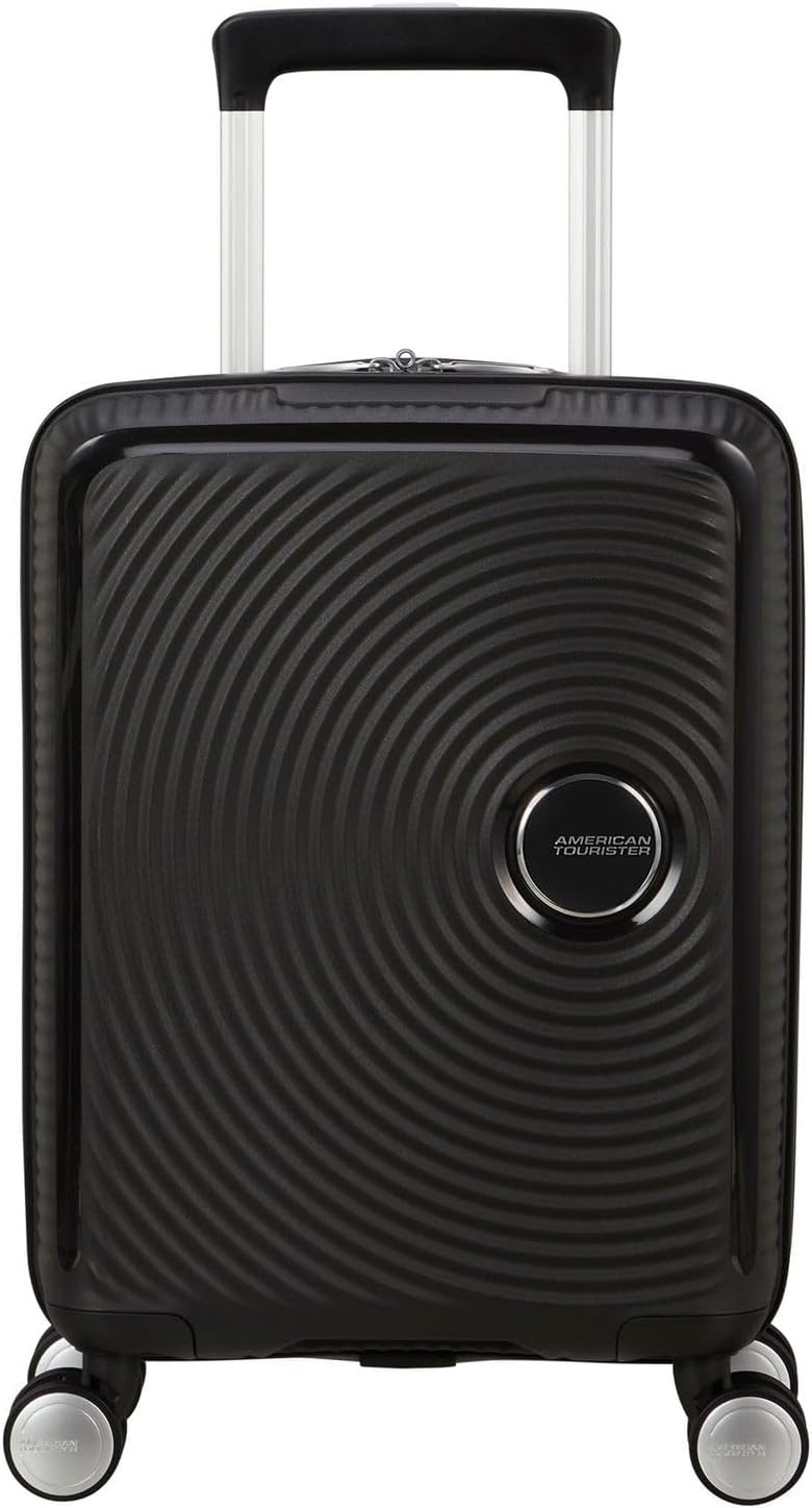Detalle de American Tourister Soundbox Trolley S 55 cm espandibile con TSA 3 cifre, bagaglio a mano nero