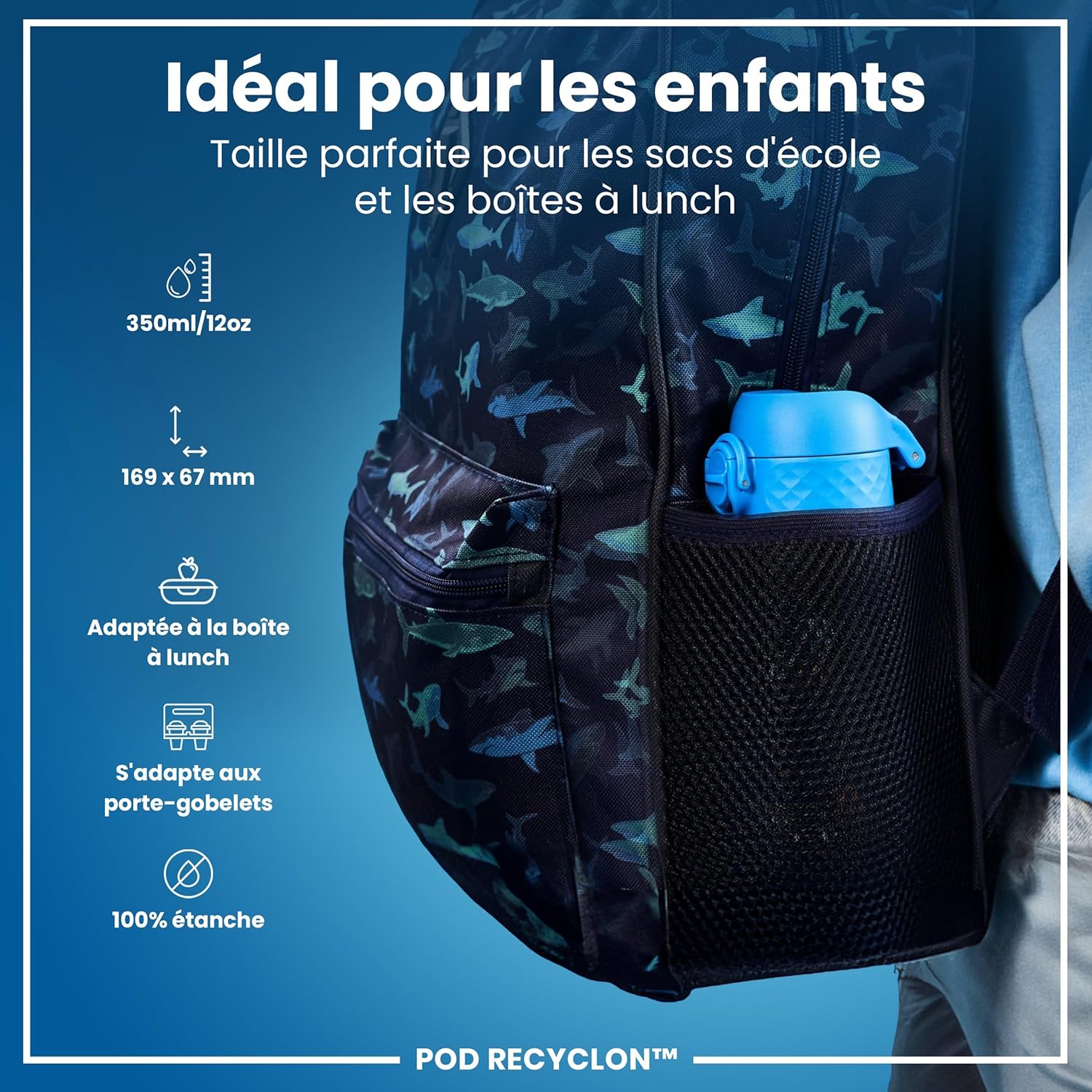 Detalle 2 de ion8 Gourde Enfant 350ml