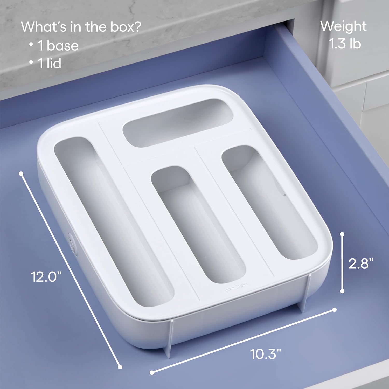 Detalle 2 de StoraBag 4-Slot Food Drawer Organizer