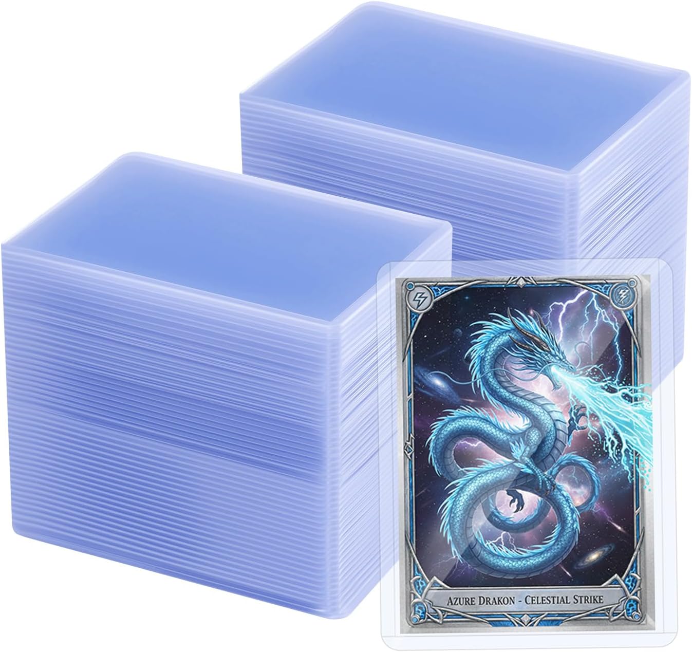 Tolesum 100 toploader 35pt 3x4" per carte collezionabili standard (Magic, YuGiOh)