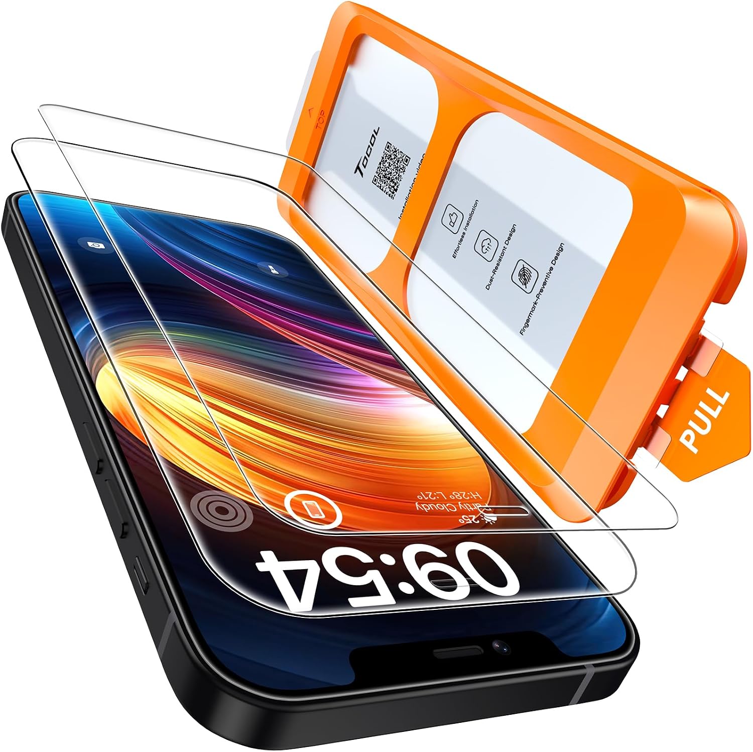 Detalle de TOCOL iPhone 12 Screen Protector 2-Pack