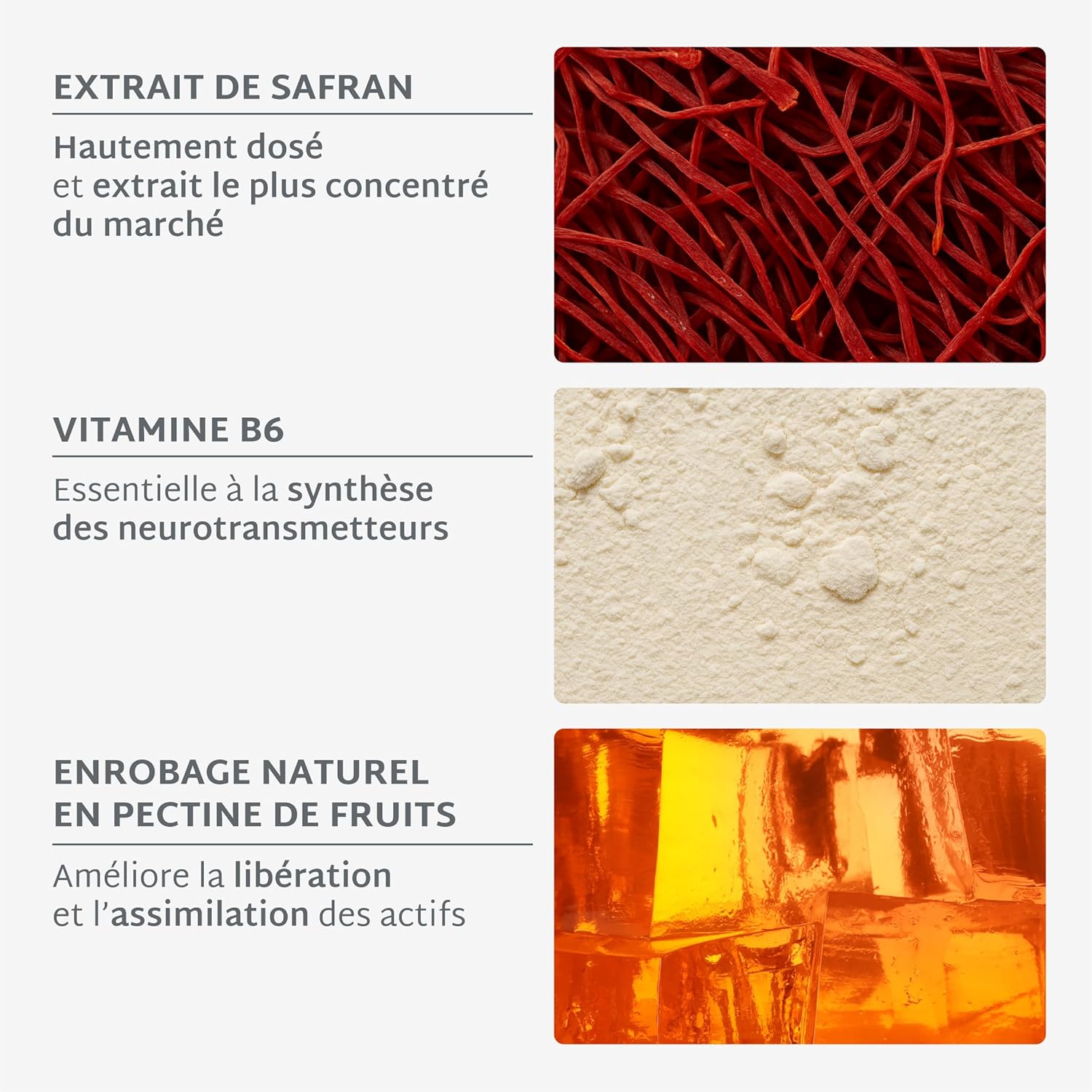 Thumbnail 2 de Mium Lab Gummies Safran B6 (40 mg) – Complément alimentaire sans sucres, enfants dès 4 ans & adultes