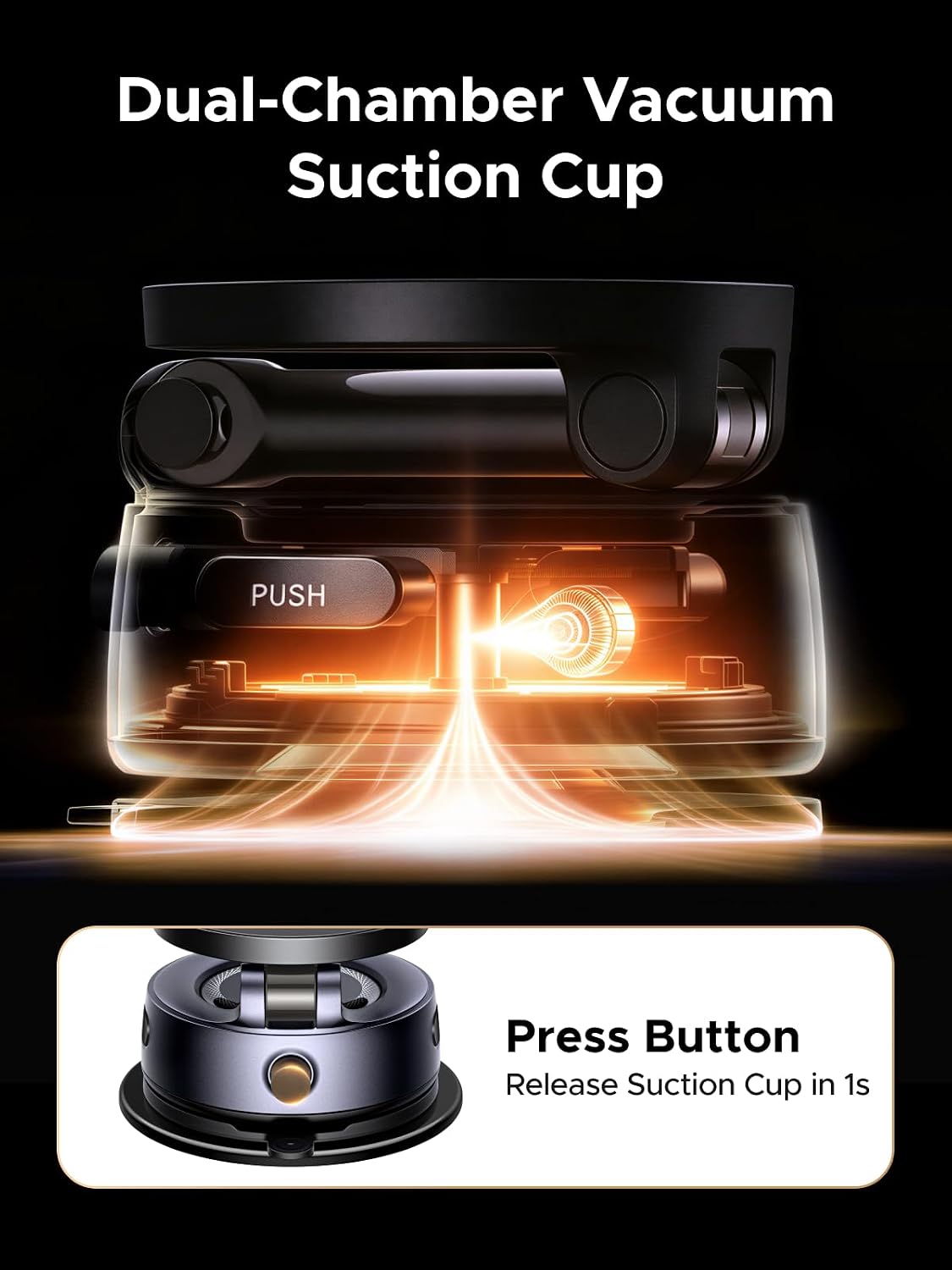 Thumbnail 5 de UGREEN Upgraded MagSafe Car Phone Mount with 30 N52 Magnets and Telescopic Arm