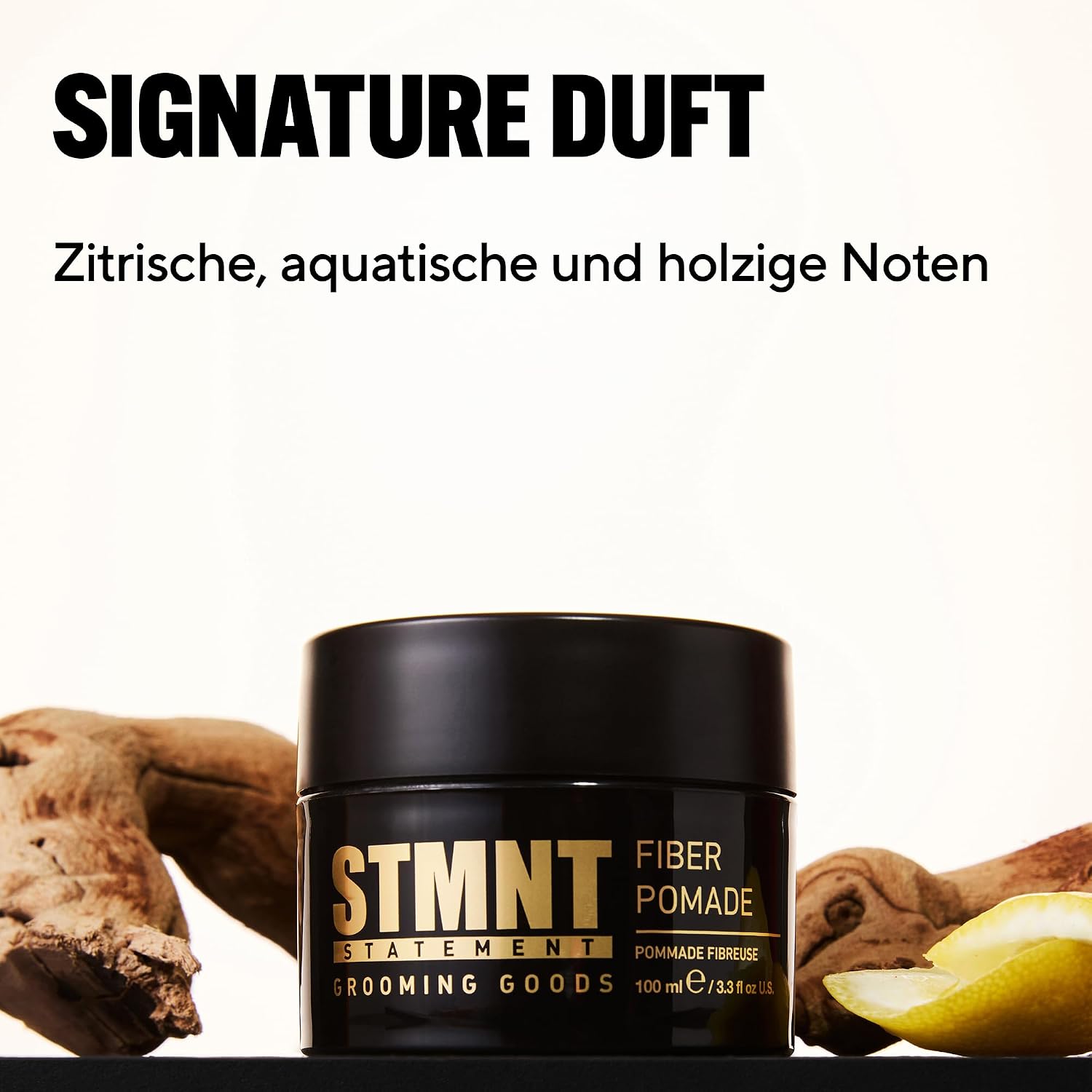 Detalle de STMNT STATEMENT GROOMING GOODS Fiber Pomade – Starker Halt, halbmattes Finish und einfache Abwaschbarkeit