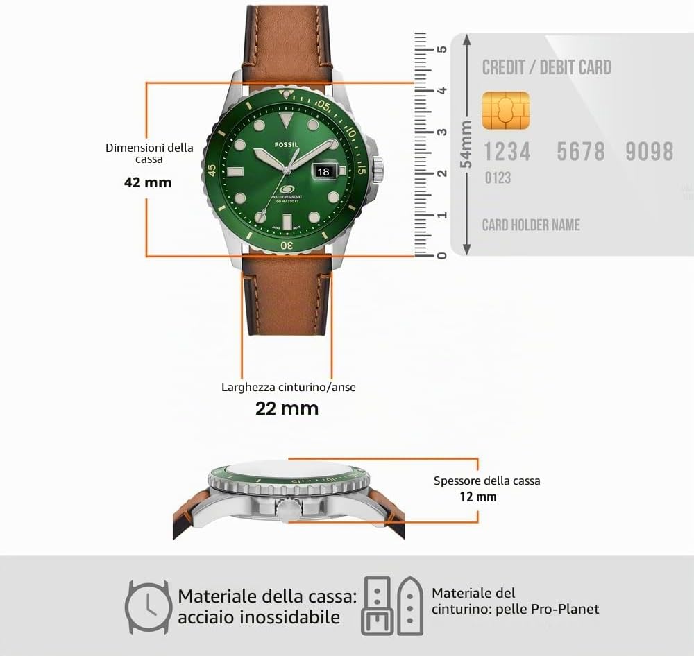 Thumbnail 5 de Fossil Orologio subacqueo 42 mm
