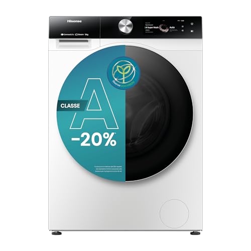 Detalle de Hisense WF7S1247BW: Lavatrice a Carica Frontale da 12 Kg con AI, Vapore e Autodose