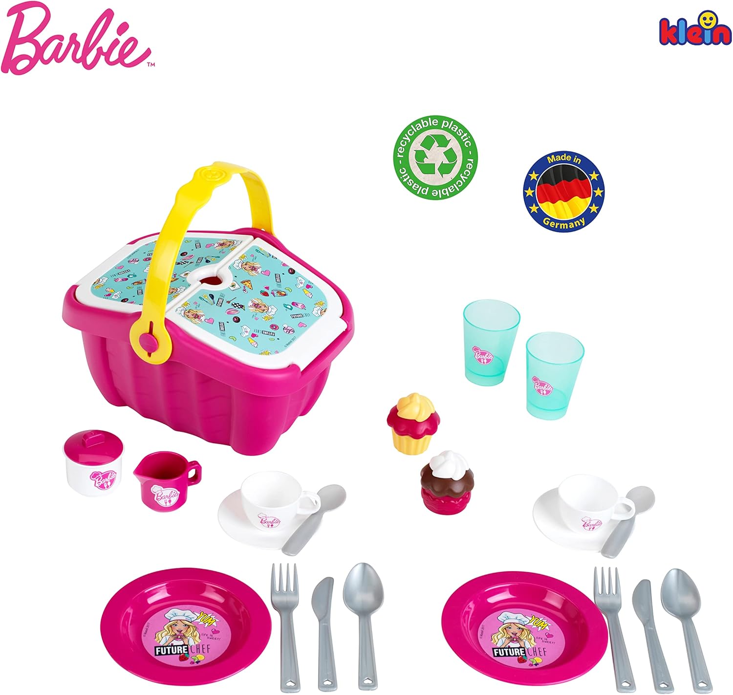 Thumbnail 5 de Theo Klein 9527 Panier Pique-Nique Barbie — Ensemble dinette robuste pour deux