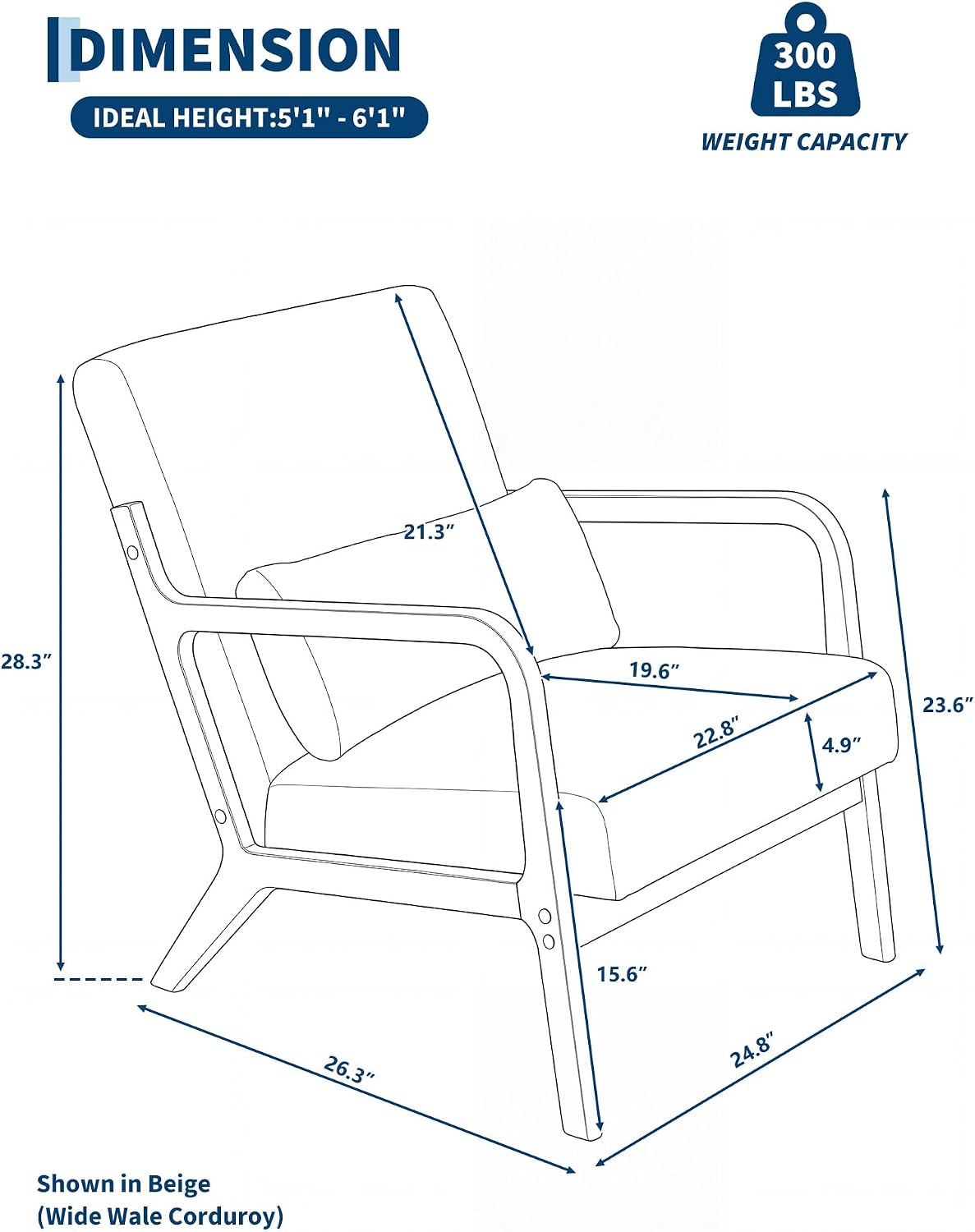 Detalle 2 de Garvee Sherpa Accent Chair