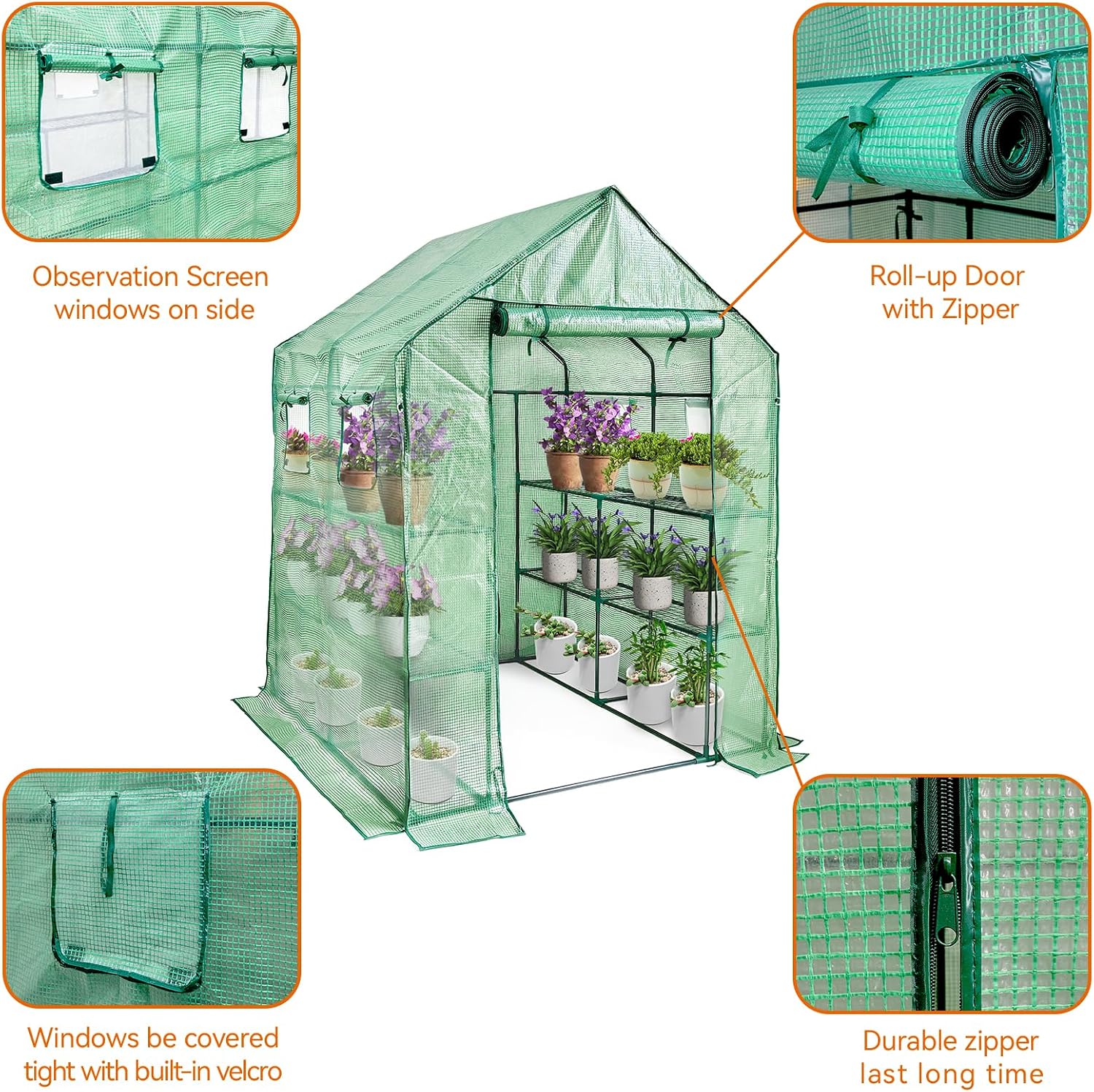 Thumbnail 6 de Grandhom Walk In Greenhouse 143x143x195cm