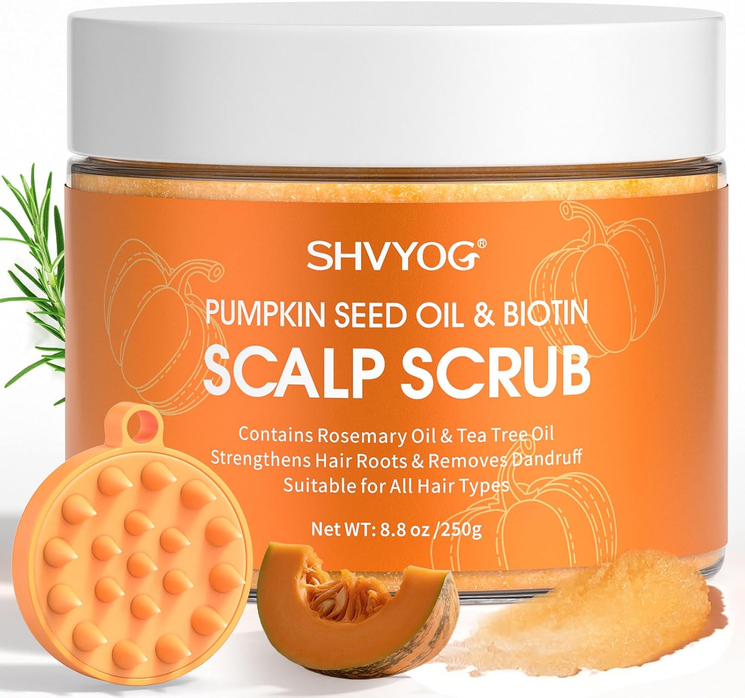 Detalle de Scalp Scrub Pumpkin Seed Oil & Biotin, 8.8oz