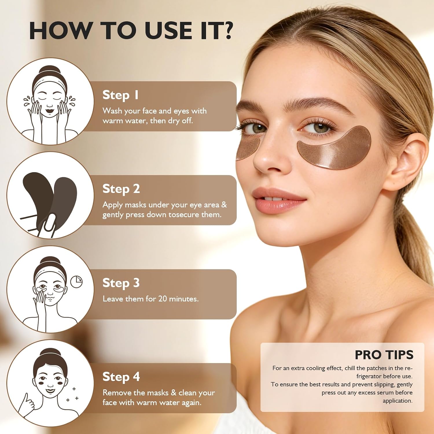 Thumbnail 6 de IREV Caffeine & Peptides Hydrogel Eye Patches, 30 Pairs with Niacinamide