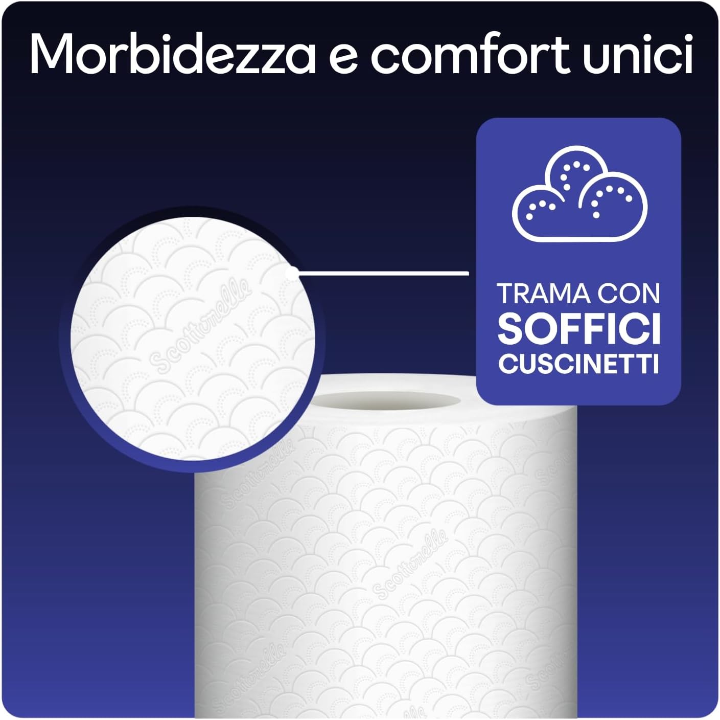 Detalle de Scottonelle 48 Rotoli carta igienica morbida e resistente 🧻