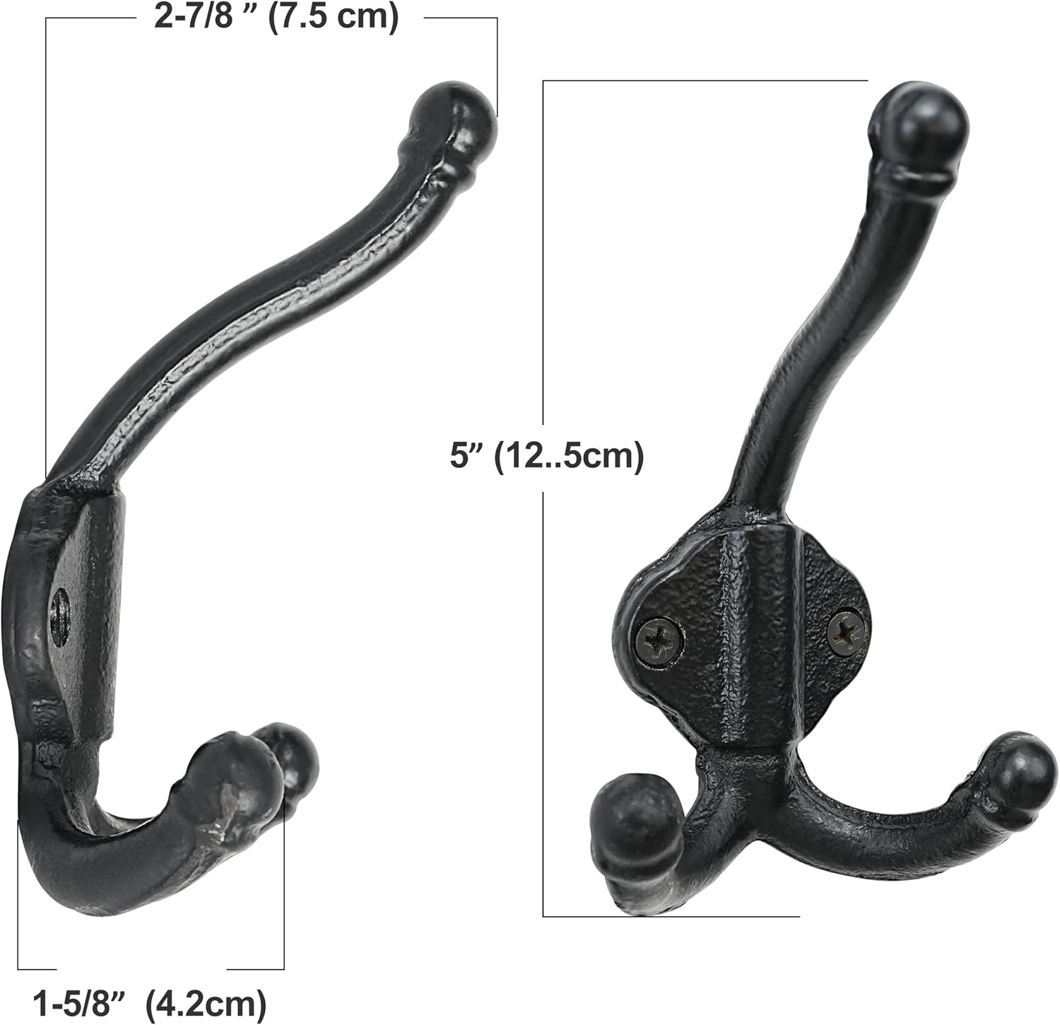 Detalle 2 de Dseap Cast Iron Wall Hooks