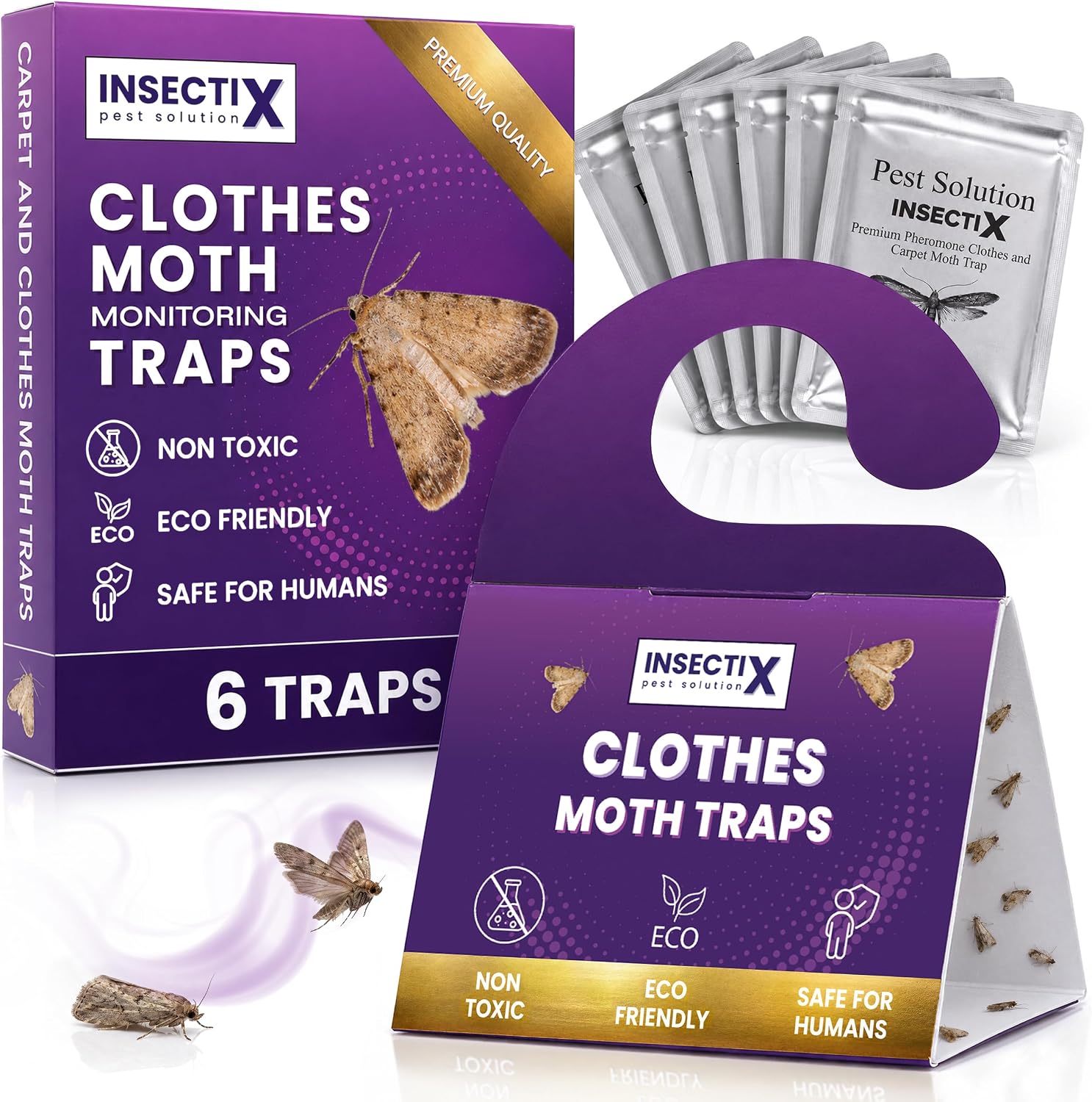 Detalle de INSECTIX PEST SOLUTION 6 Pack moth traps