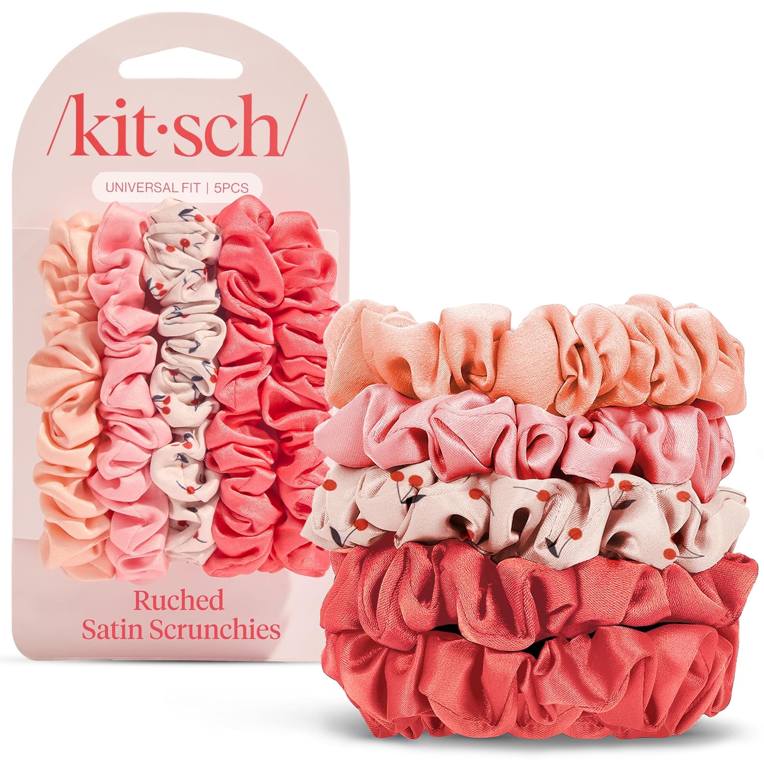 Detalle de Bridgerton x Kitsch Satin Scrunchies for Women