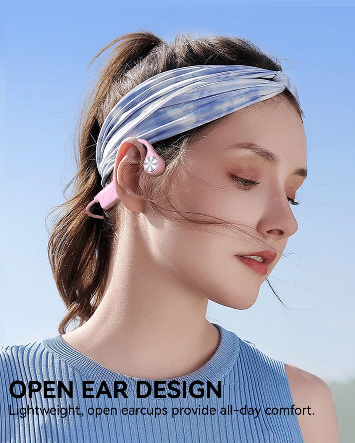 Thumbnail 1 de SANOTO Cuffie a conduzione ossea Open Ear Bluetooth 5.3, IPX5 wireless per sport